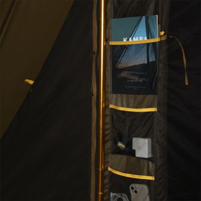 Smart storage inside the Kampa Wildrest 06 tent