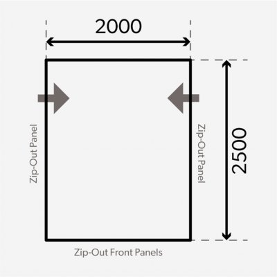 Floor plan for Dometic Rally Air Tour 200 S.