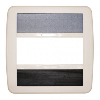 Inner frame with blackout curtain and mosquito net for Dometic Mini Heki sunroof.