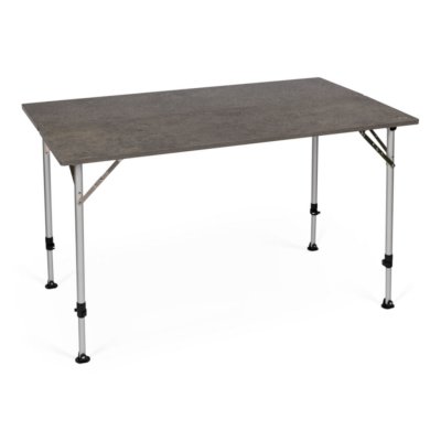Water, heat and UV light resistant camping table. Dometic Zero Concrete Large.