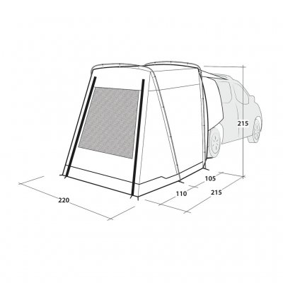 Dimensions for Outwell Dune SUV