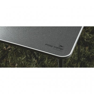 Spill-resistant tabletop in bamboo-laminated MDF.