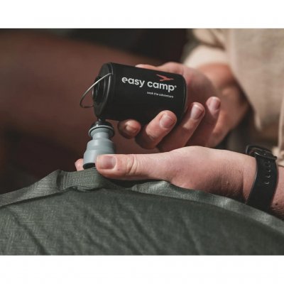 Compact and convenient rechargeable pump makes it easy to inflate and deflate air mattresses and other outdoor gear.