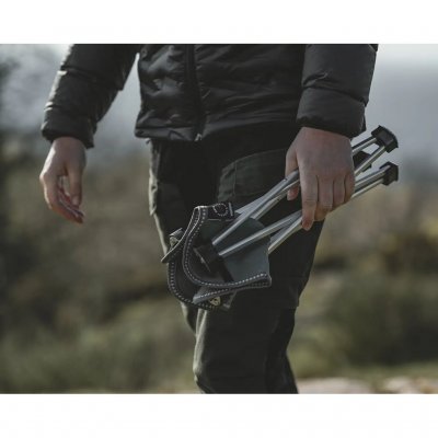 Lightweight and compact folding stool.