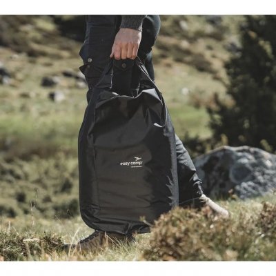 Dry bag that is sealed by folding the top and securing it with a buckle.