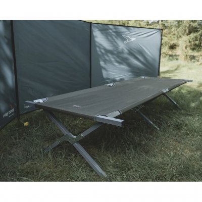 The sleeping surface is made of durable polyester.
