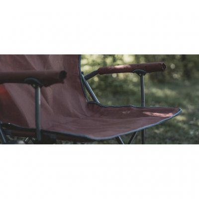 Foam-padded armrests.
