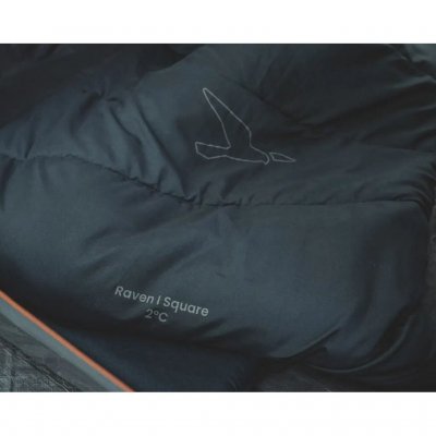 Extra wide and spacious 2–3 season sleeping bag that can be fully unzipped and used as a duvet.