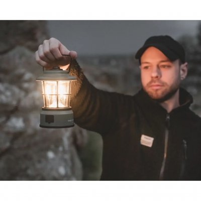 The lantern provides good light.
