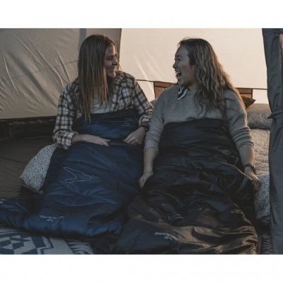 Get settled quickly with a sleeping bag cover from Easy Camp.