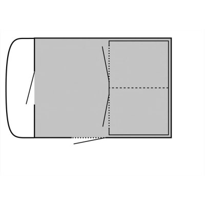 Golvskyddet läggs under tältet innan man reser det.