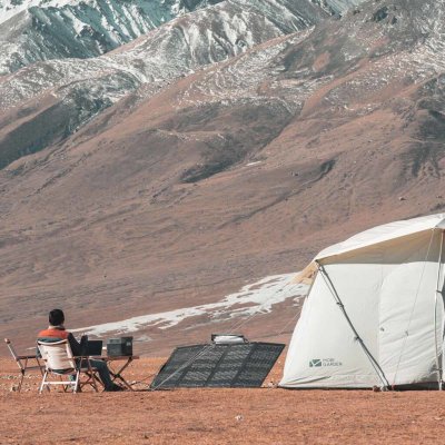 Perfect solar panel for tent camping.