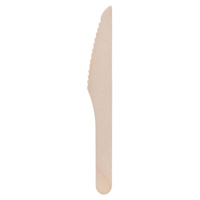 Disposable wooden cutlery - completely degradable.