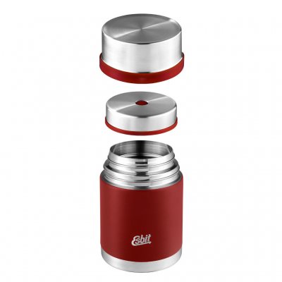 The food jug has double lids.