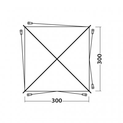 Planning solution for Outwell Fastlane 300 Shelter