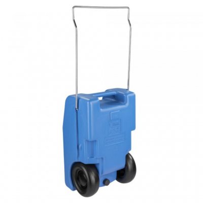 Fresh water tank back with extendable handle