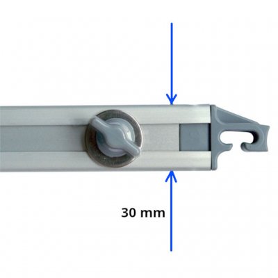 Fits Fiamma rafter with a width of 30 mm.