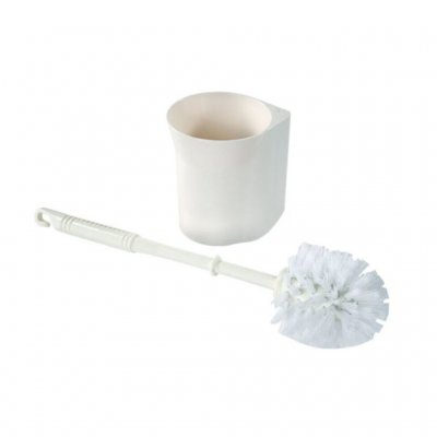 Compact toilet brush from Fiamma for caravans and motorhomes. Can be mounted on the wall.