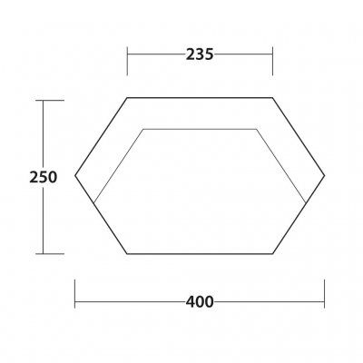 Outwell Fielder Canopy Roof Cover Sketch.