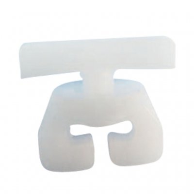 Plastic curtain stops for caravan and motorhome.