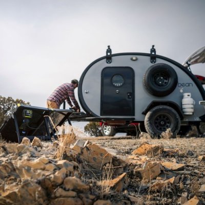 Perfect for charging the caravan battery with free-standing solar panels.