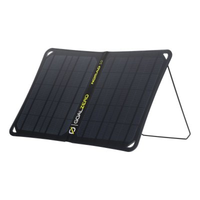Goal Zero Nomad 10 fully erect is has an effect up to 10W