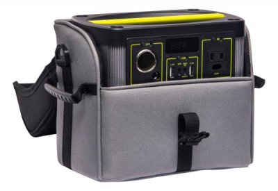 The plugs for your Goal Zero Yeti 200X are available even when in the bag.