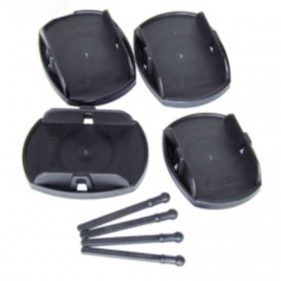 4-pack of support leg plates for your caravan.