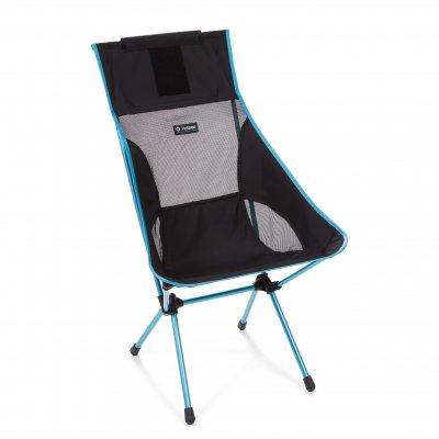 Lightweight chair with high back for camping and outdoor life.