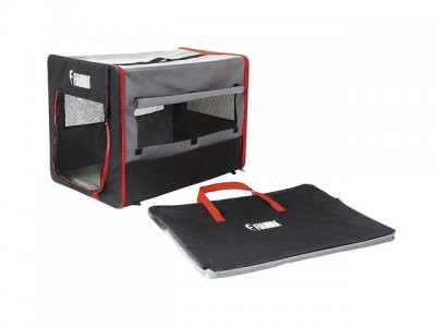Fiamma Carry-Dog. Dog cage that takes small space in the gasket, is easy to fold and together and gives the dog a nice corner at