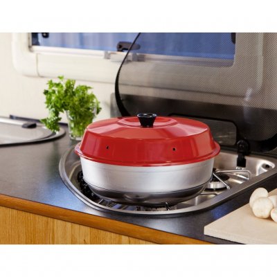 Works on all heat sources except induction