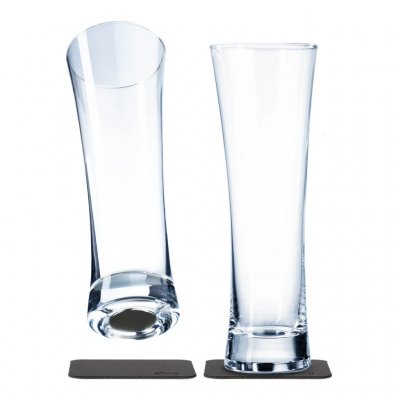 Silwy Magnetic Beer Glasses in Crystal (2-pack)