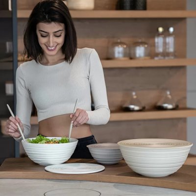 Guzzini Tierra bowl with lid