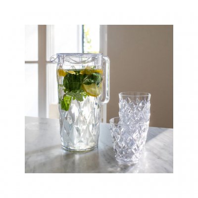 Koziol Pitcher 1.6 L with 4 Glasses
