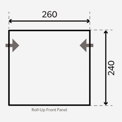 Dimensions for Dometic Leggera Air 260 M