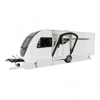Dometic Portico AIR is an easy-to-install awning door that provides you with a protected entrance and exit for your caravan.