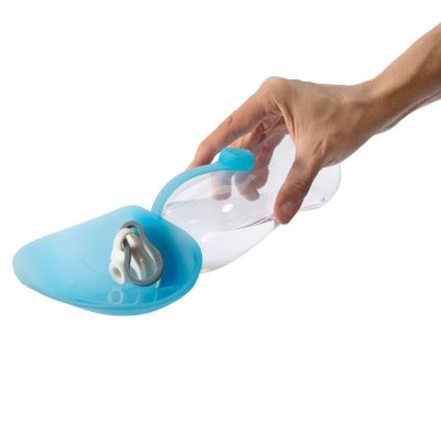 A smart solution for bringing water for your dog on a hike or day trip.