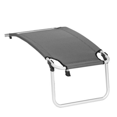 Isabella footrest for camping chairs in light grey.