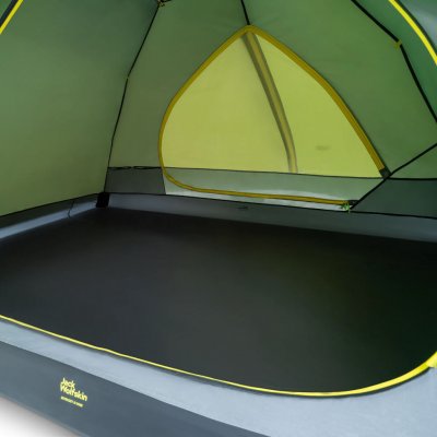 Two openings make it easy to get in and out of the tent.