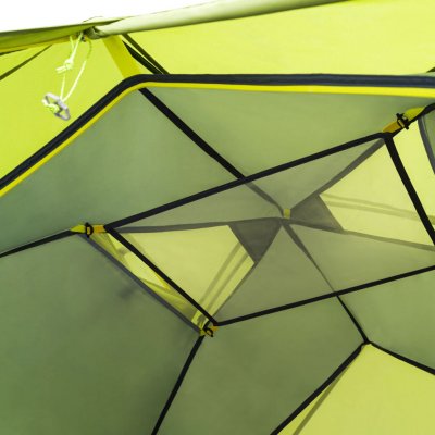 Overhead storage compartments keep mobile phones and other items in place.