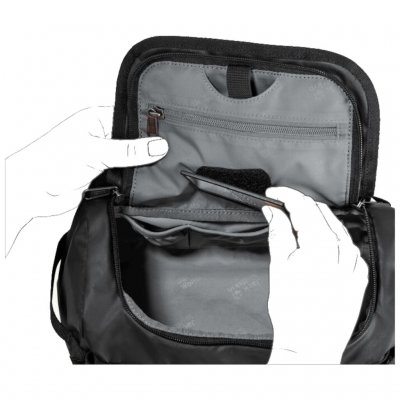 Unbreakable and removable mirror attached with Velcro