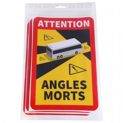 3-pack of stickers Angles Morts.