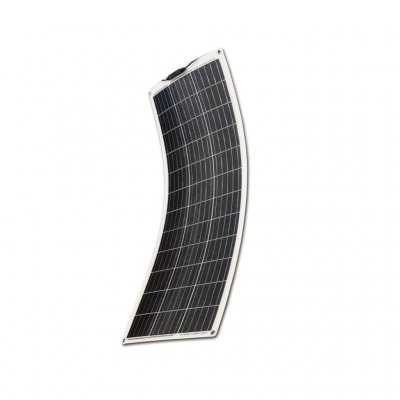 100W flat solar panel. Bendable smaller solar panel for caravan and motor home.