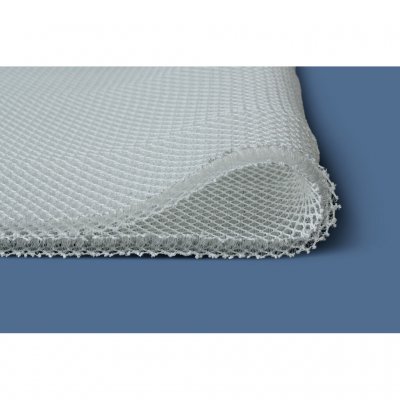 A soft material provides extra cushioning while increasing air circulation under the mattress.