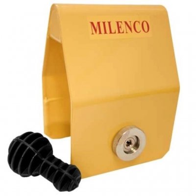 Approved hitch lock for caravan.