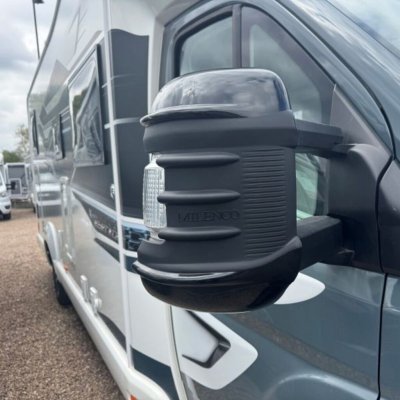 Milenco mirror cover in black for Fiat Ducato from 2025