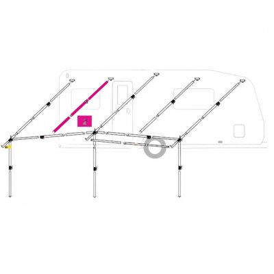 Rafter Dorema Awning - 250 cm Ø25 mm