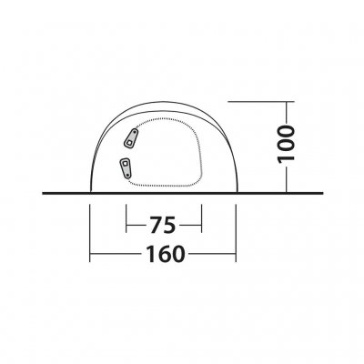 Height for Outwell Nexion 2 Ocean.