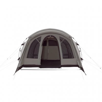 Outwell Ohio 5 TC with the front door open and the edge of the floor unfolded.