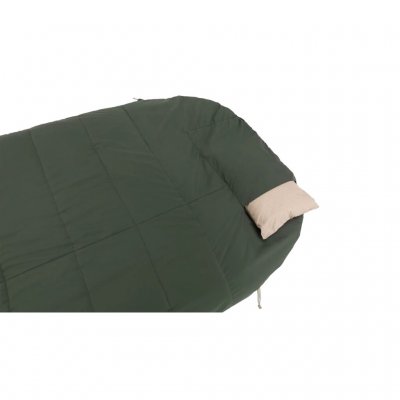 Removable pillow on the Outwell Caldera Lux XL sleeping bag.
